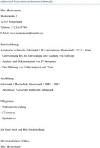 lebenslauf-assistentin-technische-informatik