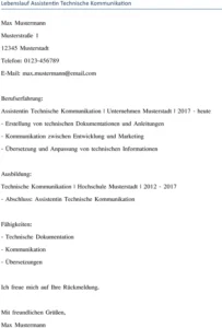 lebenslauf-assistentin-technische-kommunikation