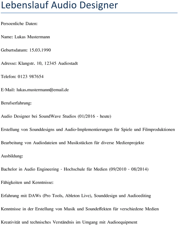 lebenslauf-audio-designer-creative-opportunities