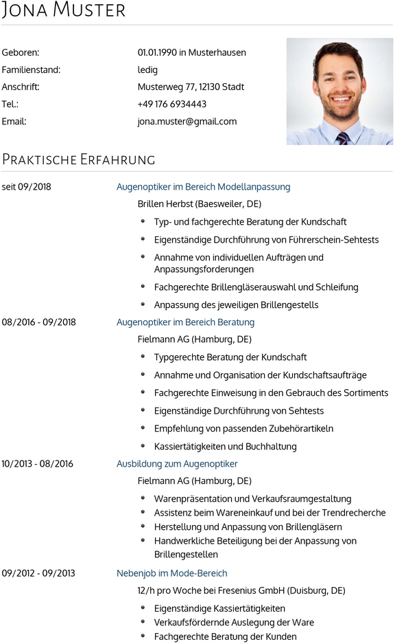 lebenslauf-augenoptiker-berufserfahrung-kenntnisse-praxis-anpassung