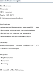 lebenslauf-ausbaumanager-gestalten