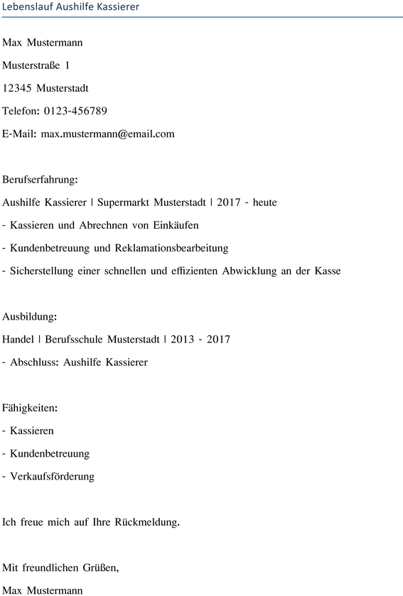 lebenslauf-aushilfe-kassierer-gestalten
