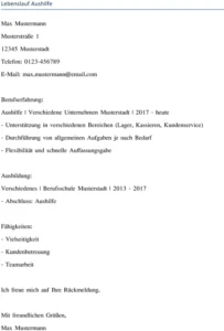 lebenslauf-aushilfe-muster-vorlage-aktuell