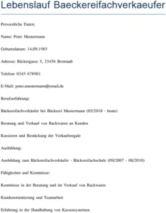 lebenslauf-baeckereifachverkaeufer