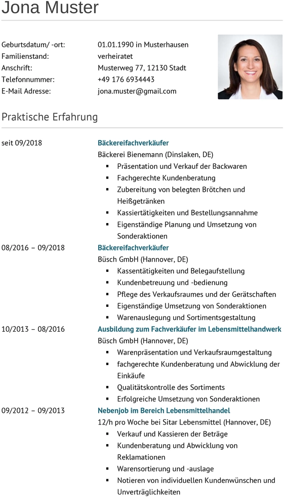 lebenslauf-baekereifachverkaeufer-vorlage