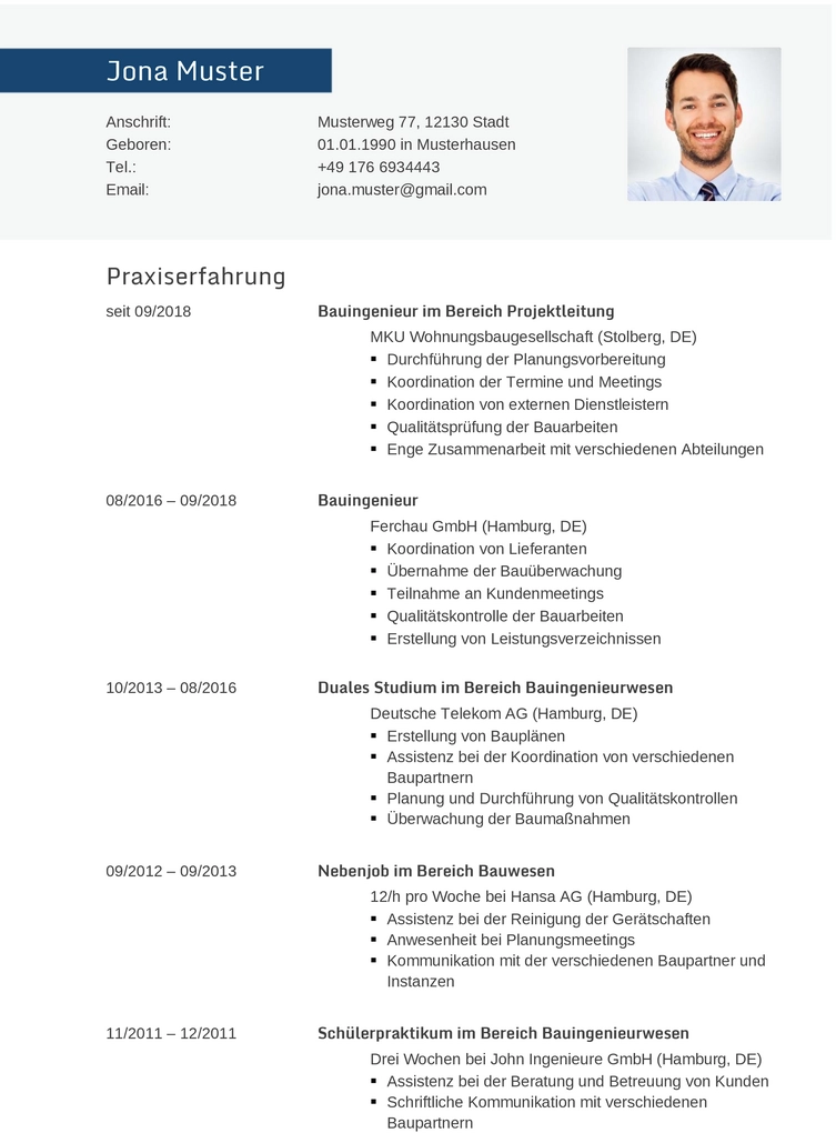 lebenslauf-bauingenieur-berufserfahrung-bildung-weiterbildung