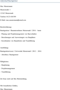 lebenslauf-bauingenieur-vorlage