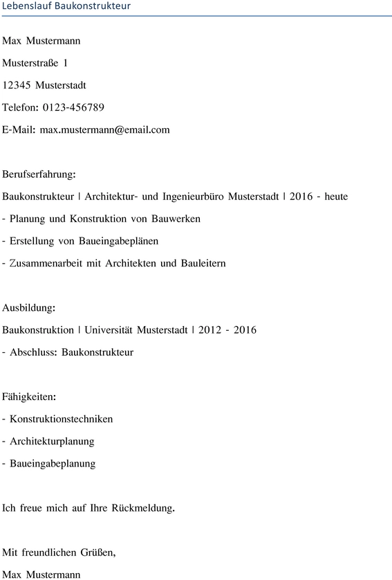 lebenslauf-baukonstrukteur-gestalten