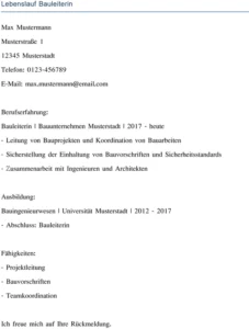 lebenslauf-bauleiterin-gestalten