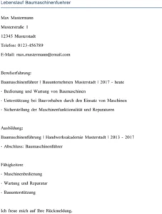 lebenslauf-baumaschinenfuehrer-optimiert