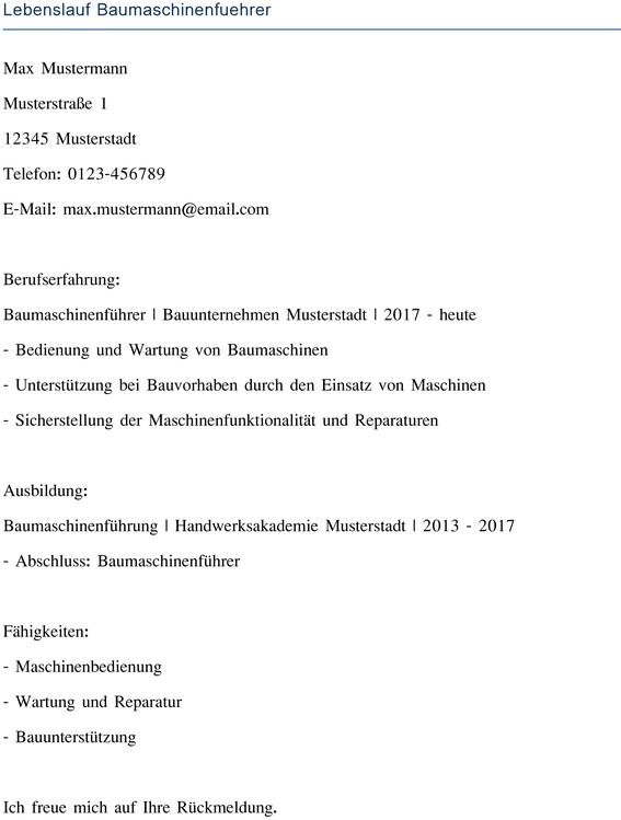lebenslauf-baumaschinenfuehrer-optimiert