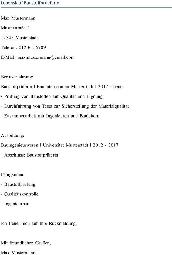 lebenslauf-baustoffprueferin-gestalten