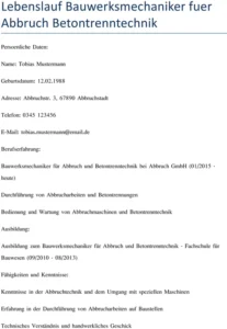 lebenslauf-bauwerksmechaniker-fuer-abbruch-betontrenntechnik
