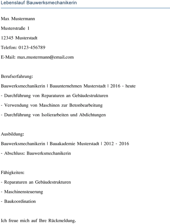 lebenslauf-bauwerksmechanikerin