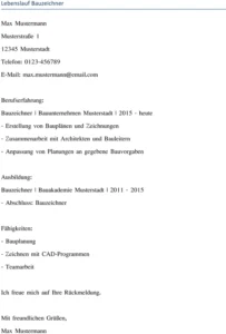 lebenslauf-bauzeichner-gestaltung-und-anpassung