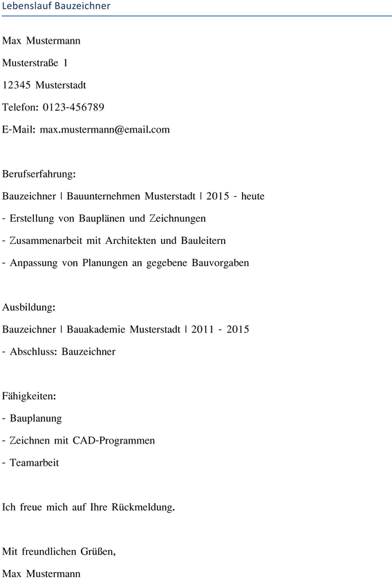 lebenslauf-bauzeichner-gestaltung-und-anpassung