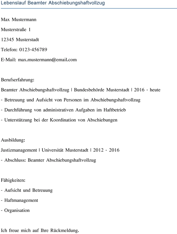 lebenslauf-beamter-abgeschobenhaftvollzug