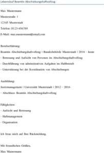 lebenslauf-beamtin-abschiebungshaftvollzug