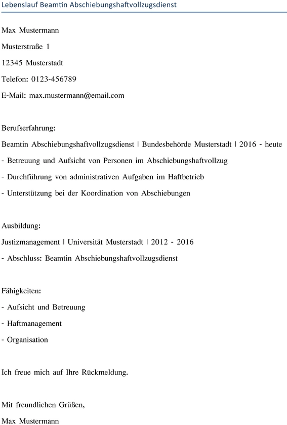 lebenslauf-beamtin-abschiebungshaftvollzugsdienst