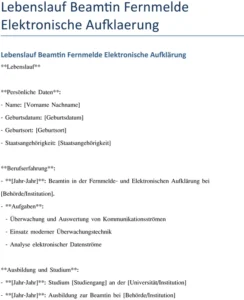 lebenslauf-beamtin-fernmelde-elektronische-aufklaerung