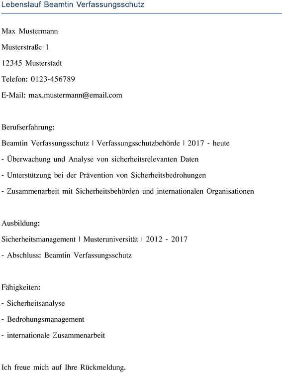 lebenslauf-beamtin-verfassungsschutz