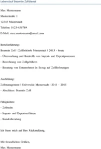 lebenslauf-beamtin-zoll-dienst-aufbau-struktur