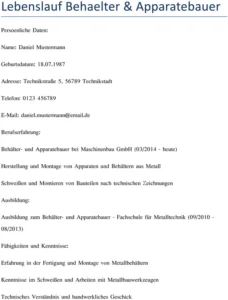 lebenslauf-behaelter-und-apparatebauer