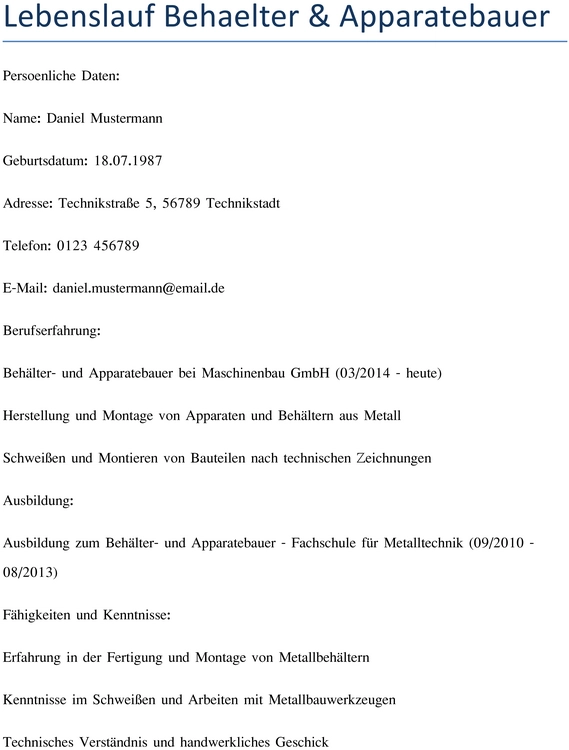 lebenslauf-behaelter-und-apparatebauer