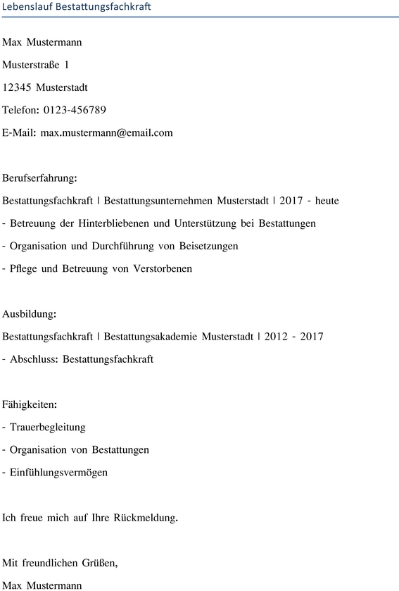 lebenslauf-bestattungsfachkraft-vorlage
