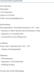 lebenslauf-betreuungsfachkraft