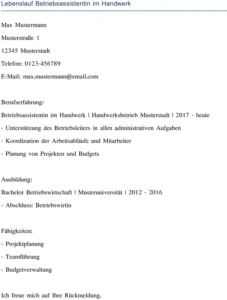 lebenslauf-betriebsassistentin-im-handwerk