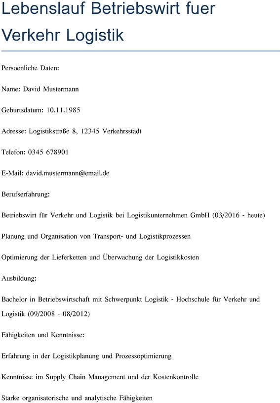 lebenslauf-betriebswirt-fuer-verkehr-logistik
