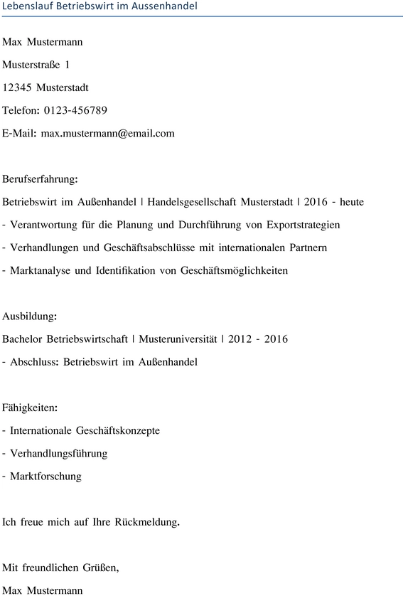 lebenslauf-betriebswirt-im-aussenhandel