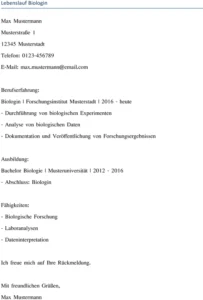 lebenslauf-biologin-muster-vorlage
