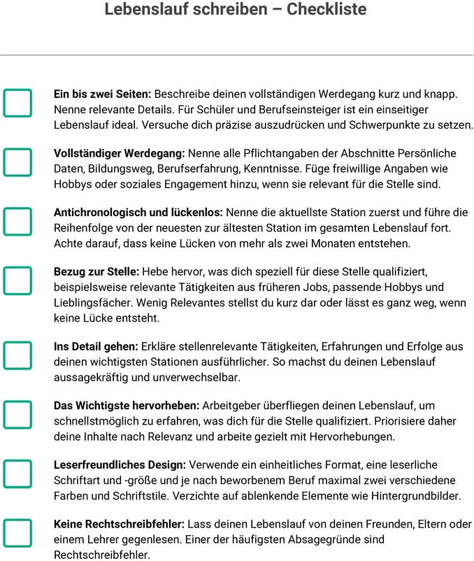 lebenslauf-checkliste-erstellen-fuer-bewerbung