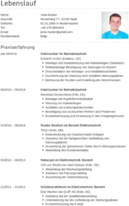 lebenslauf-elektroniker-elektriker