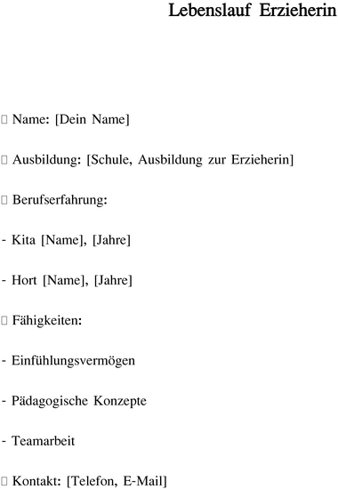 lebenslauf-erzieherin-mit-erfahrung-und-faehigkeiten