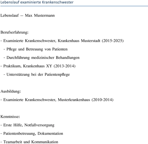 lebenslauf-examinierte-krankenschwester-vorlage