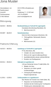 lebenslauf-fachkraft-fuer-lagerlogistik