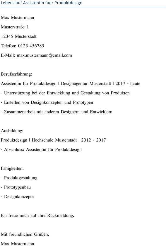 lebenslauf-fuer-assistentin-im-produktdesign