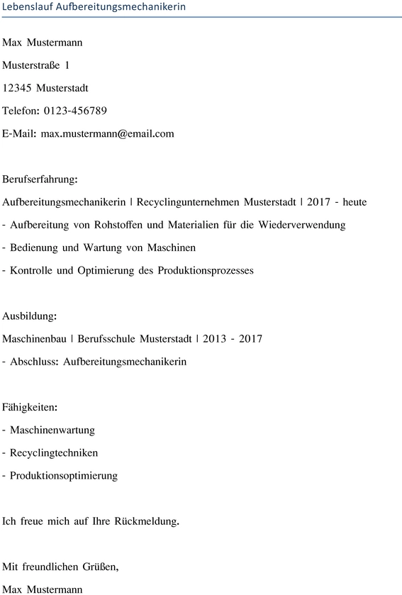 lebenslauf-fuer-aufbearbeitungsmechanikerin