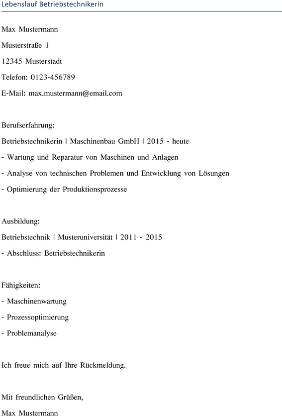 lebenslauf-fuer-betriebstechnikerinnen