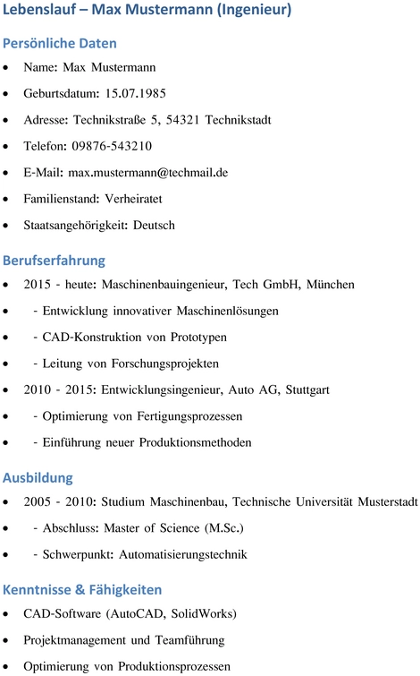 lebenslauf-fuer-ingenieure-mit-berufserfahrung-und-ausbildung