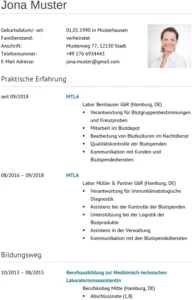 lebenslauf-fuer-medizinisch-technische-laboratoriumsassistenten