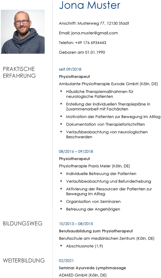 lebenslauf-fuer-physiotherapeuten-mit-erfahrungen