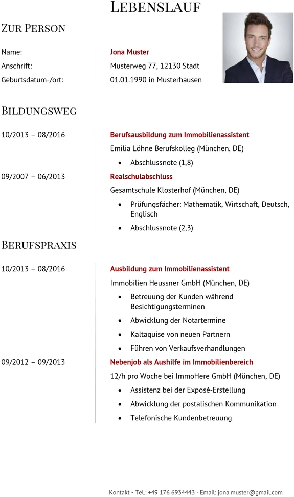 lebenslauf-immobilienassistent-berufserfahrung