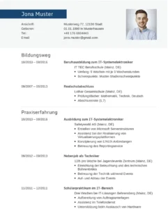 lebenslauf-it-systemelektroniker-gestalten