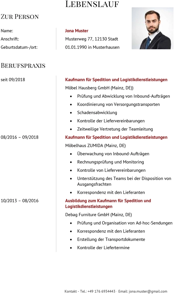 lebenslauf-kaufmann-fuer-spedition-und-logistikdienstleistungen
