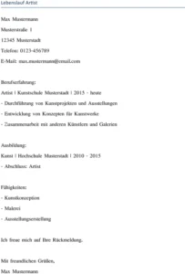 lebenslauf-künstler-gestalten-mit-word