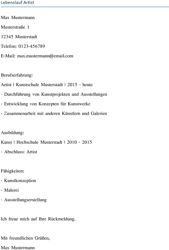 lebenslauf-künstler-gestalten-mit-word